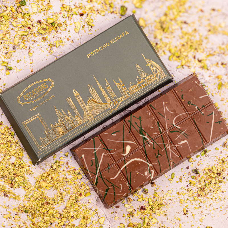 Pistachio Kunafa Chocolate